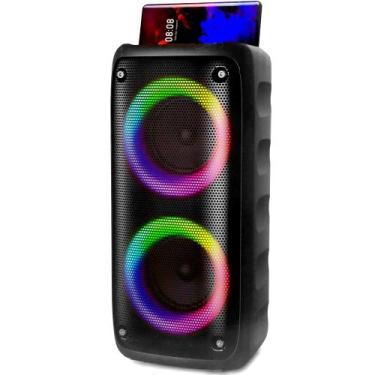Imagem de Caixa Bluetooth de Som 20W Torre Recarregável Super LEDs - Grasep, Cai