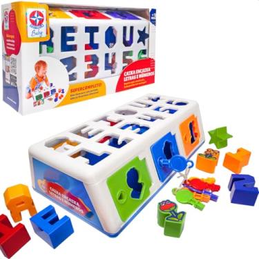 Imagem de Brinquedo Estrela - Caixa Encaixa Letras e Números