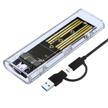 Imagem de Case Ssd M2 Nvme E Sata Ngff Usb 3.1 Tipo C 10gbps Adaptador Externo Ssd Compatível Com Pcie, Hd, Notebook, Desktop, Xbox e Playstation