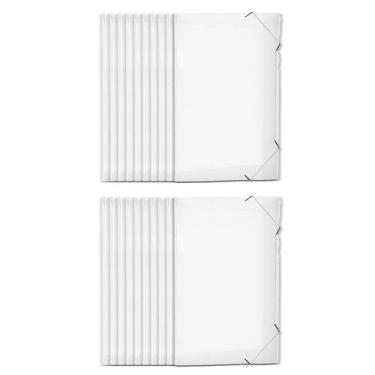 Imagem de KIT 20 Pasta Aba Elastico Documento Oficio Escritorio Escola - DAC