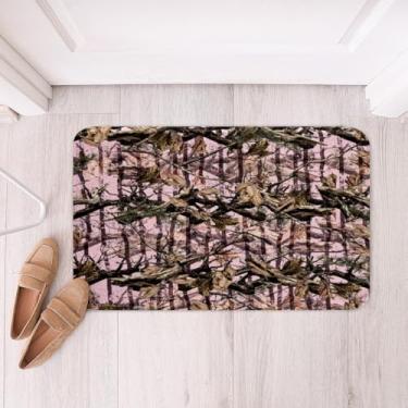 Imagem de Feelyou Tapetes de banheiro para crianças, meninos, meninas, caça selvagem, tapetes de banho para banheira, 41 x 61 cm, tapetes de banho de árvore botânica para decoração de banheiro, tema natural,