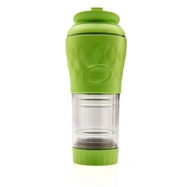 Imagem de Cafeteira Portátil Pressca 350ml – Preparo Rápido de chá e café Sem Filtro Descartável | Ideal para Viagens, Escritório e Casa | Livre de BPA - Cor: Verde