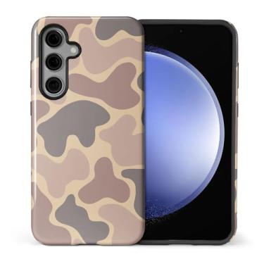 Imagem de ilikediy Capa para Samsung Galaxy S24 FE, HL2 Camuflagem Folha Híbrida 2 Camuflagem Capa Rígida Silicone Design Padrão Capa Protetora