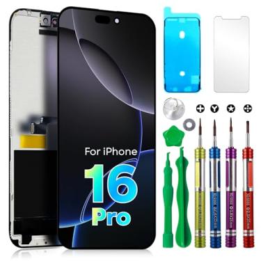 Imagem de Ace Tech Cellular Substituição de tela LCD para iPhone 16 Pro 6,3 polegadas (modelo A3083, A3292, A3294, A3293) 3D Touch Screen Display digitalizador kit de reparo Montagem