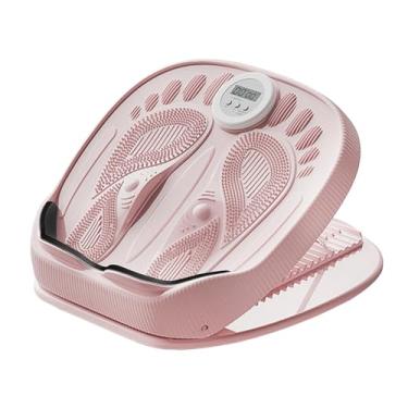 Imagem de MotiveTech Equipamento de Fitness Profissional para Panturrilhas, Dobrável, Portátil, Ajustável, Inclinado, Maca para Panturrilhas, Isquiotibiais, Rosa