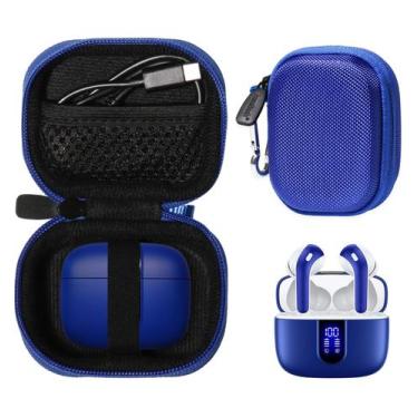 Imagem de Capa CaseSack para fones de ouvido Bluetooth TAGRY X08 (azul)