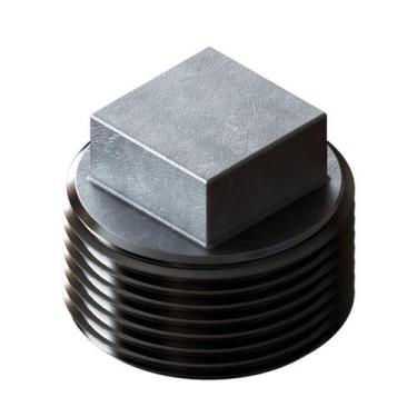 Imagem de Bujão cabeca quadrada inox 304 150 bsp 2'' - CONEXÕES EM AÇO INOX