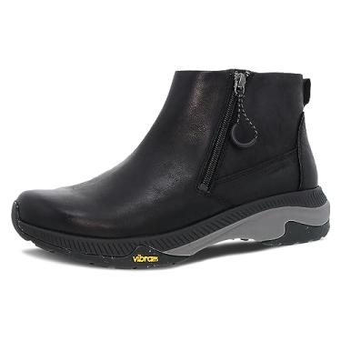 Imagem de Dansko Bota feminina Margo Outdoor Ankle Boot – Estrutura totalmente à prova d'água e super durável Vibram ECOSTEP Sola antiderrapante feita com pelo menos 30% de borracha reciclada, Preto, 9.5-10