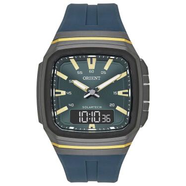 Imagem de Relógio ORIENT masculino anadigi solar verde GTSPA001 E1EX