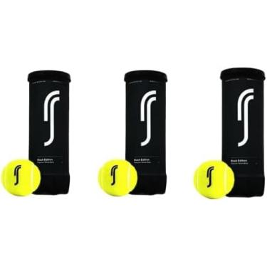 Imagem de Robin Soderling Bolas de Tênis Premium Black Edition, Kit com 3 Tubos