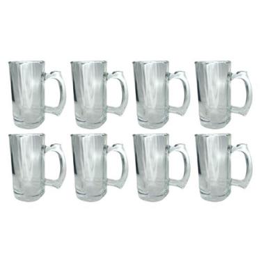 Imagem de Caneca Congelável Restaurante 380ML Cerveja e Chopp 8UN - PRATICASA, 0