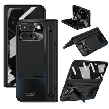 Imagem de Capa dobrável para Pixel 10 Pro com proteção de dobradiça, suporte, Stylus, protetor de tela e proteção de câmera - para Google Pixel 10 Pro Fold 5G 2025 (preto)