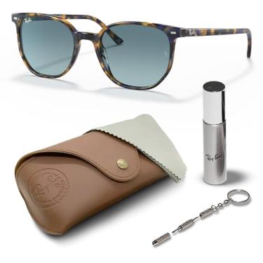 Imagem de Ray-Ban Óculos De Sol Quadrados Elliot Rb2197 Com Kit De Óculos - Ajuste De Ponte Alta - Óculos De Sol Quadrados Ideais Para Uso Formal E Casual