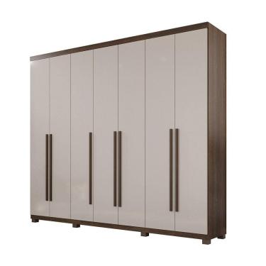 Imagem de Guarda-roupa Istambul - 7 Portas 6 Gavetas - Benetil Imbuia Off