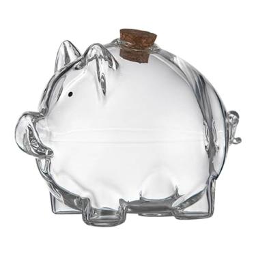 Imagem de Generic Cofrinho de armazenamento, pote de 2,3 polegadas de altura, leve, presente educacional para crianças, multifuncional, adorável, abertura de 1 cm, Transparente