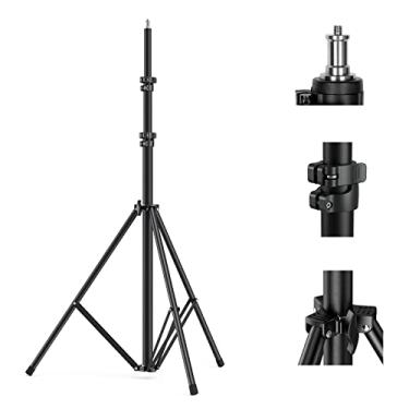 Imagem de SMALLRIG Suporte de luz para fotografia 280 cm, tripé de vídeo fotográfico de alumínio acolchoado com ar com parafuso de 6 mm para softbox, luz de estúdio, refletor e luz de anel, carga máxima 8 kg, RA-S280-3736