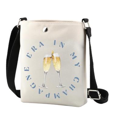 Imagem de TSOTMO Bubbly Gift In My Champagne Era Bolsa tiracolo Presente para amantes de coquetéis Presente Clube Presente para Mulheres Esposas, Champagne Cr
