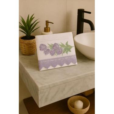 Imagem de Toalha de Rosto com Bordado Floral - Dani Bordados