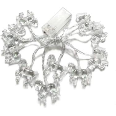 Imagem de Penfly 1,65 m 10 LEDs luz decorativa em forma de cavalo para ambientes internos em casa, quarto, festival, festa de casamento, bebê, criança (roxo)