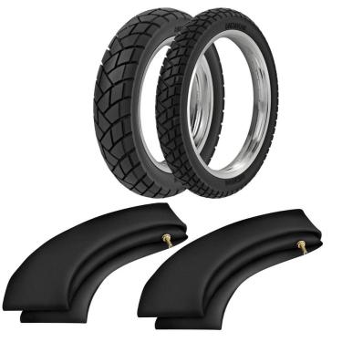 Imagem de Kit Pneu Cg Titan Fan 90/90-18 + 275-18 R34 Rinaldi