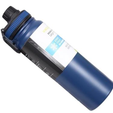 Imagem de Garrafa TéRmica 800ml Espacial Quente & Frio Com Isolamento TéRmico De Grande Capacidade(Azul,600ML)