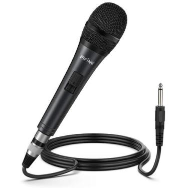 Imagem de Microfone de karaokê Fifine K6 Dynamic Vocal Wired Portátil - FIFINE T