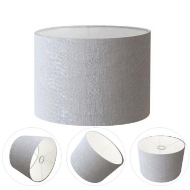 Imagem de Cúpula Abajur E Luminária Cilíndrica Vivare Cp-7019 ø40x30cm - Bocal Nacional Rustico-cinza