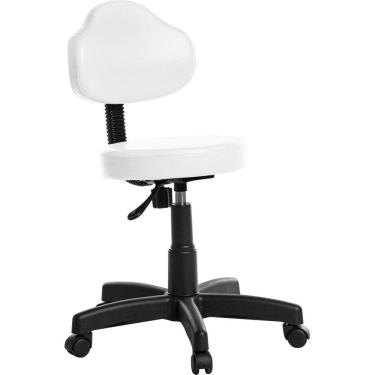 Imagem de Cadeira Mocho Estética Clinica Plus Rv Cor Branco