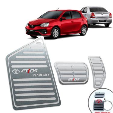 Imagem de Pedaleira Automático Descanso Etios Platinum 2014 2019 Prata