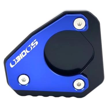 Imagem de BYYINGSUS Acessórios de modificação de motocicleta placa de extensão de suporte lateral para pé almofada de ampliação compatível com G310R 2017-2018 (azul)