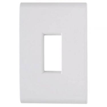 Imagem de Placa+Suporte 4X2 1 Posto Vertical Liz Branca Tramontina