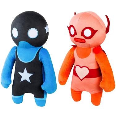 Imagem de Gang Beasts Vermelho e Azul Wrestler Plush 2pk 12 "Personagem