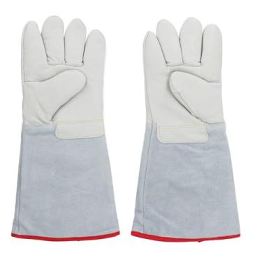 Imagem de FTVOGUE 1 par As Luvas Criogênicas de Baixa Temperatura LN2 Nitrogênio Líquido Freezer de Gelo Seco Crio de Luvas Antifreeze para Armazenamento a Frio de Nitrogênio Líquido