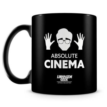 Imagem de Caneca Linhagem Geek Absolute Cinema - 100% Preta - Cerâmica de Alta Q
