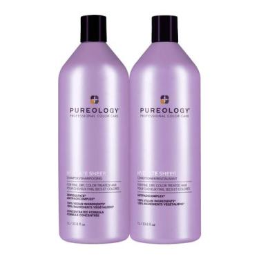 Imagem de Shampoo Pureology Hydrate Sheer Nutrition para cabelos finos