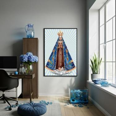 Imagem de Quadro Decorativo Nossa Senhora de Aparecida - 70x50cm - Quadros On-li