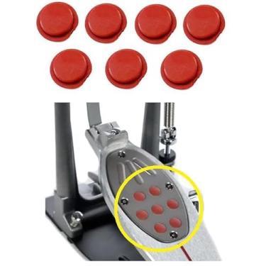 Imagem de Pastilha de Borracha para Pedal Pearl Red Eliminator e Demon Drive NP-283RV/7 Traction Grip