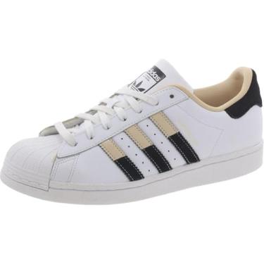 Imagem de adidas Originals Tênis Masculino Superstar, Branco//Sand Strata/Preto, 8