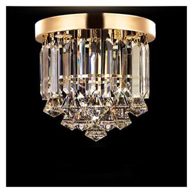 Imagem de Lustre moderno LED, luzes de teto LED de cristal modernas compatíveis com lâmpada de teto de cristal para sala de estar, decoração para casa, lustre LED moderno, luminária retrô