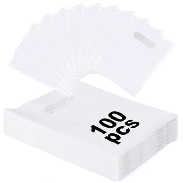 Imagem de ANZNKU pequenos sacos de presente de plástico (branco)