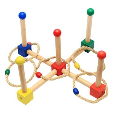 Imagem de menolana Jogo de arremesso de argolas ao ar livre, brinquedo educacional, jogo de carnaval, presente profissional, desenvolvimento, jogos de arremesso de