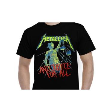 Imagem de Camiseta Metallica And Justice For All 100% algodão - Lightbek Officia
