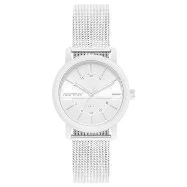 Imagem de Relógio Mormaii Feminino Ref: Mo2036kc/1k Casual Aço Mesh Prateado