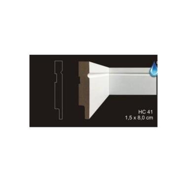 Imagem de Rodapé cavimad com passa fio 15 x 80 - hc41 12 barras - Adrel/Cavimad