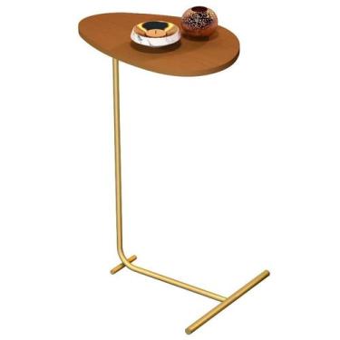 Imagem de Mesa de Apoio de Sofá Organica Alamanda Nature Dourado JB 32841 - JB B