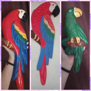 Imagem de Arara de gesso para parede - CHRIS FLORES