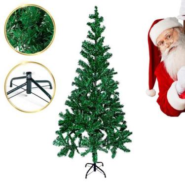 Imagem de Árvore de Natal Luxo Pinheiro Verde Estocasa 120cm Cheia 260 Galhos