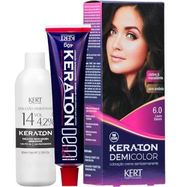 Imagem de Keraton, Coloração, Demi Color, 40 g + 80ml, Nº 6.0 Louro Escuro