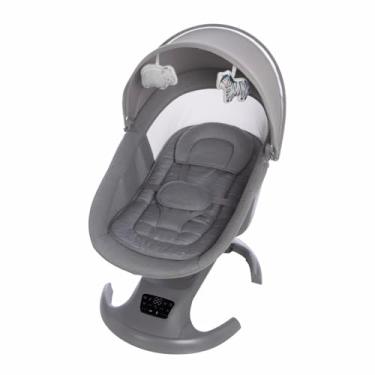 Imagem de Mastela Cadeira Bebê Balanço Automático Multimotion Ori Euphoria 360° Bluetooth, Músical, Cinza Escuro - Até 15kg