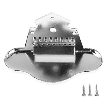 Imagem de Peças de guitarra de liga de zinco cromadas de substituição de bandolim para tocadores de bandolim melhoram a manutenção do volume do tom, acabamento polido, uso durável, inclui 3 parafusos 20 x 10 x